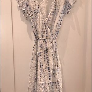 Bella Dahl flutter sleeve wrap mini dress